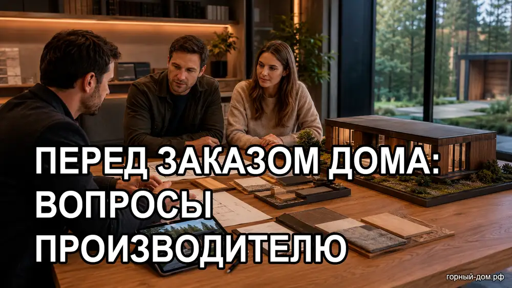 Какие вопросы задать производителю перед заказом модульного дома